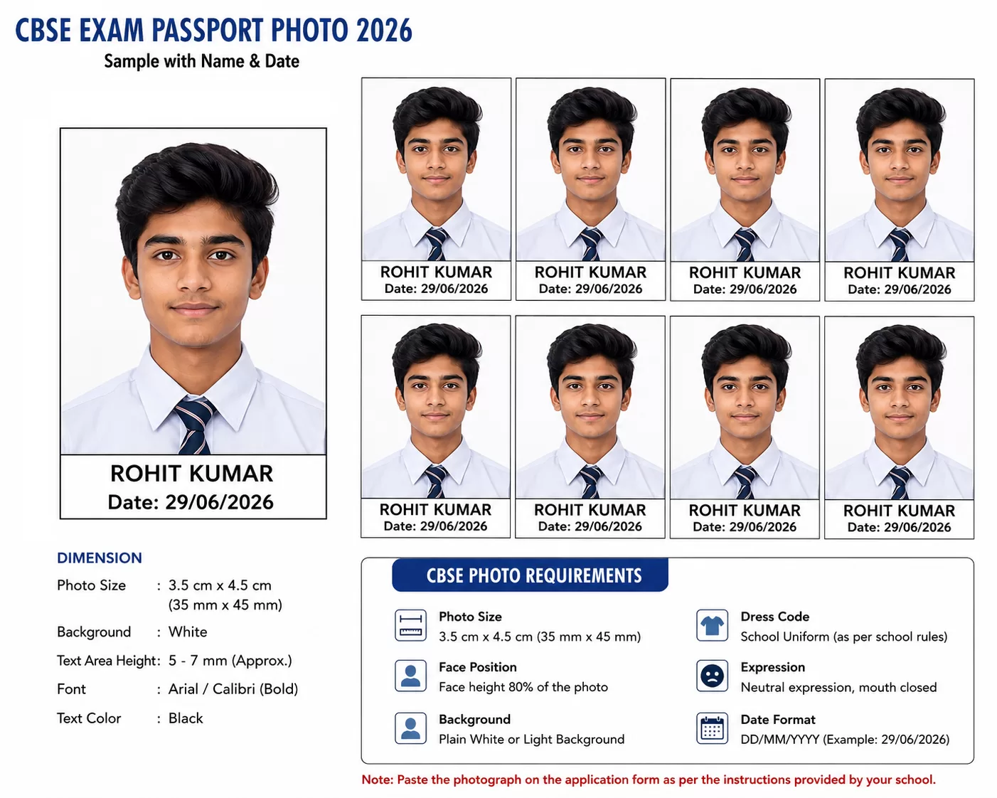 School Passport pic & board exam pic & CBSE exam pictures — Al Qusais, Dubai